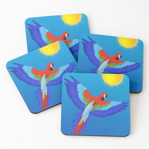 Item preview, Parrot Flying In Blue Sky Towards The Sun designed and sold by thecooltable.