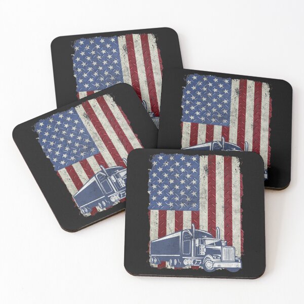 Item preview, Trucker American Flag Truck Driver Gifts Vintage  designed and sold by alenaz.