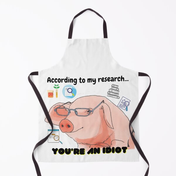 Item preview, According to My Research - Smart Pig - Educated Pig designed and sold by BunnyBizarre.