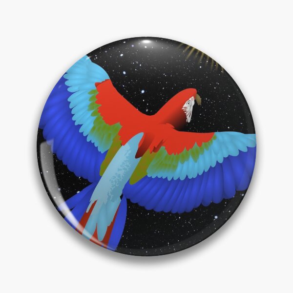 Item preview, Parrot Flying In Space Towards The Sun designed and sold by thecooltable.