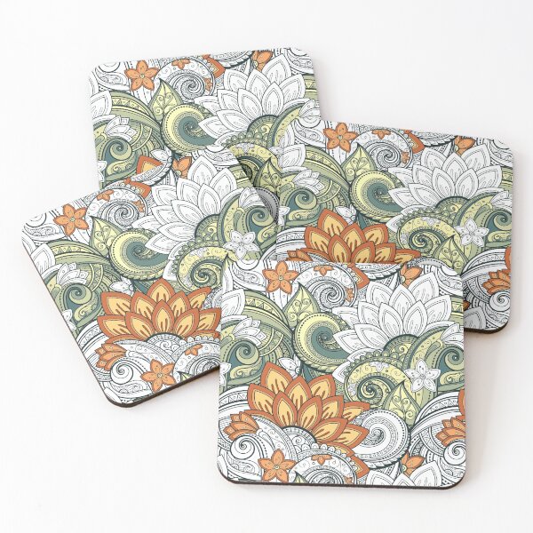 Item preview, Paisley Print with Vintage Floral Motifs designed and sold by lissantee.