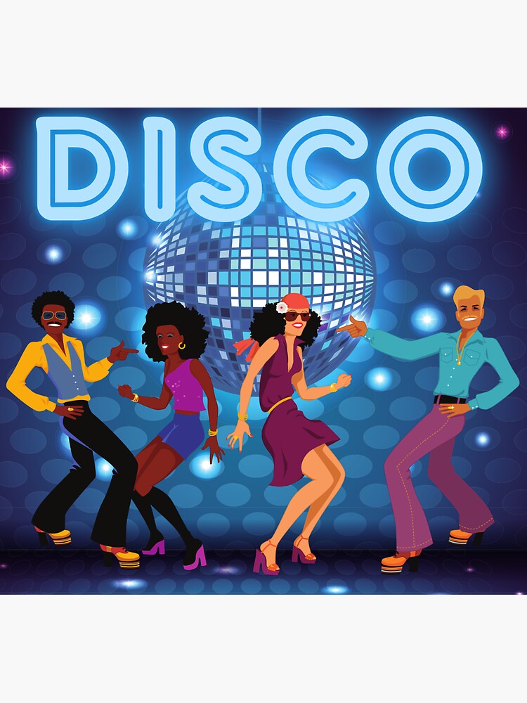 Support Your Local Disco Dancer Party, Disco Stickers