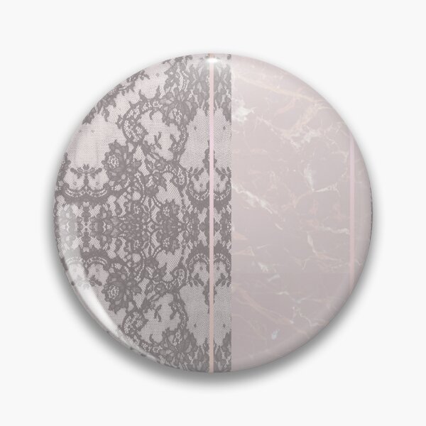 Item preview, Chic Pastel Light Candy Pink Rosegold Geometric Floral Lace and Marble Pattern  designed and sold by LaceySkies.