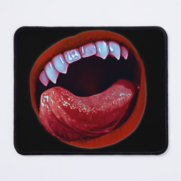 Item preview, Vampire Snack Time | Fanged Vampire Lips  designed and sold by VampyreZen.