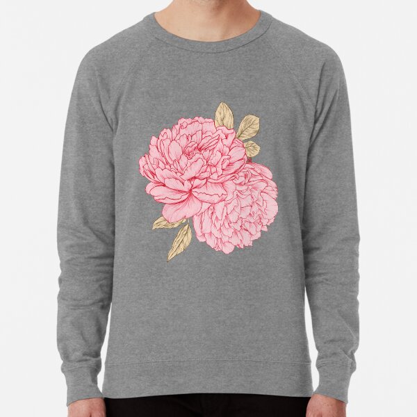 Pink Peonies Lightweight Sweatshirt