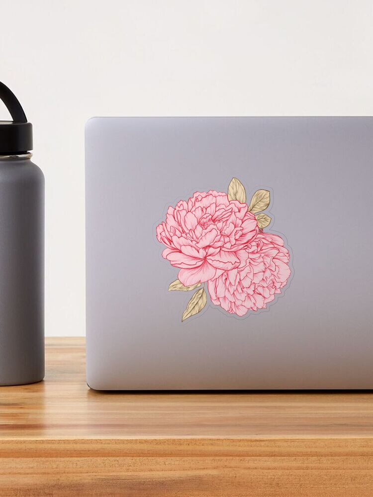 Pink Peonies Sticker for Sale by LauraOConnor