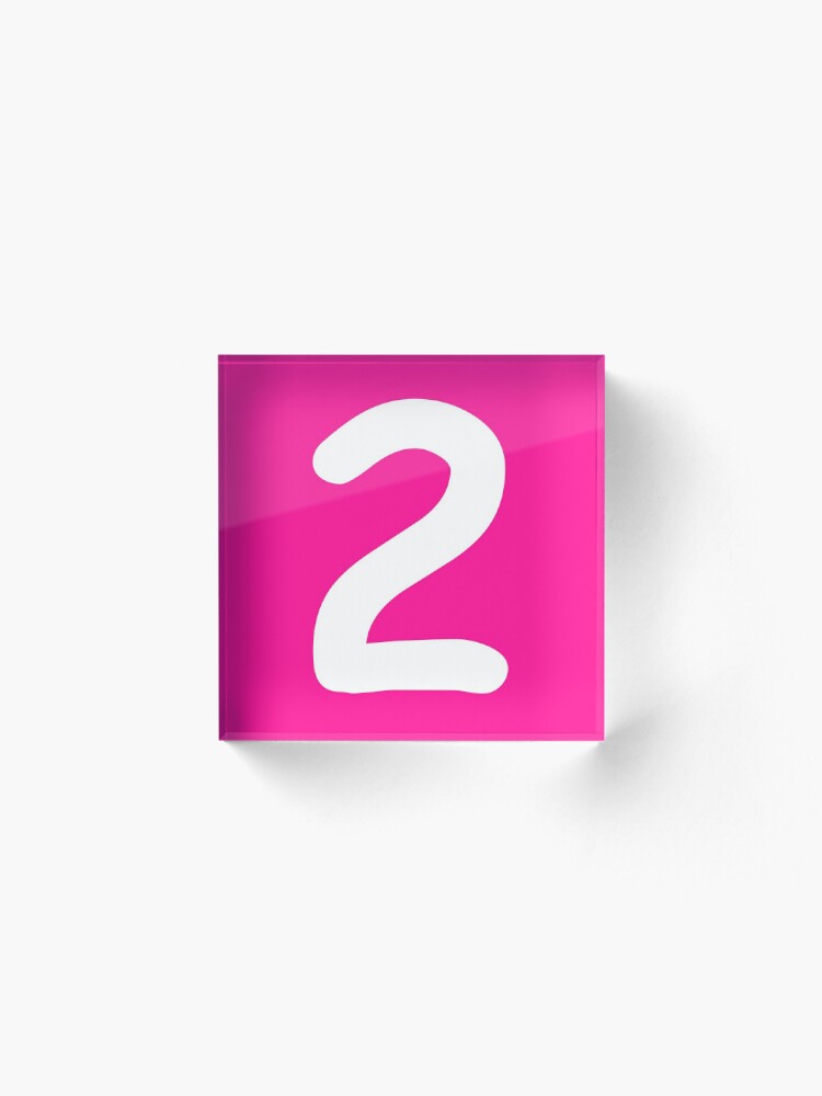 Pink Number 2 Two Funny Birthday Gift | Poster