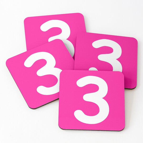 Item preview, Pink Number 3 Three Funny Birthday Gift designed and sold by Shariss.