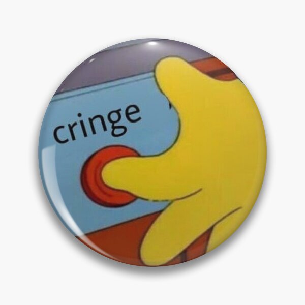 Item preview, Cringe button designed and sold by Ricardooperez.