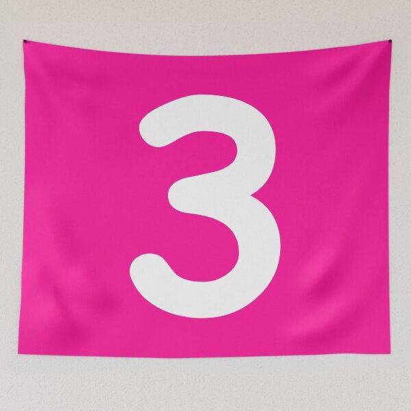 Item preview, Pink Number 3 Three Funny Birthday Gift designed and sold by Shariss.
