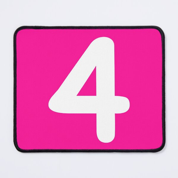 Item preview, Pink Number 4 Four Funny Birthday Gift designed and sold by Shariss.