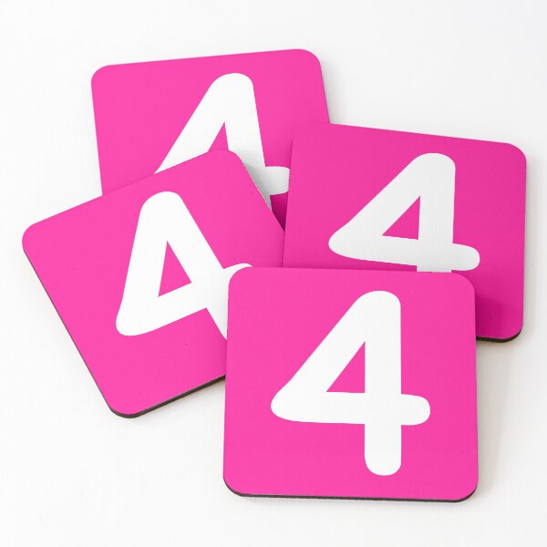 Item preview, Pink Number 4 Four Funny Birthday Gift designed and sold by Shariss.