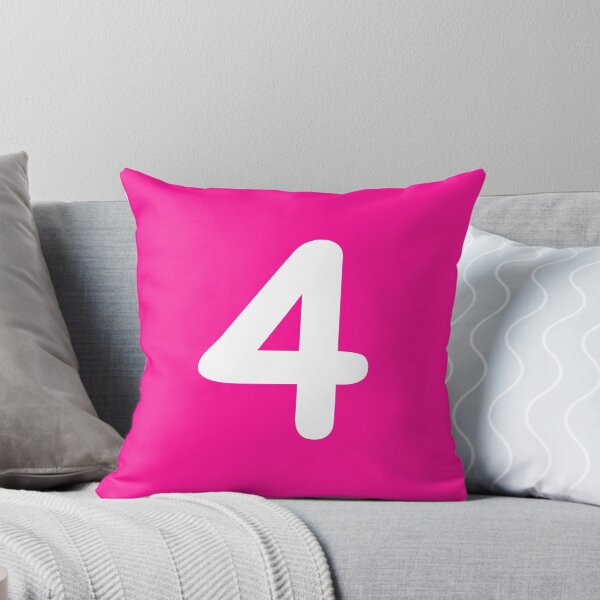 Item preview, Pink Number 4 Four Funny Birthday Gift designed and sold by Shariss.