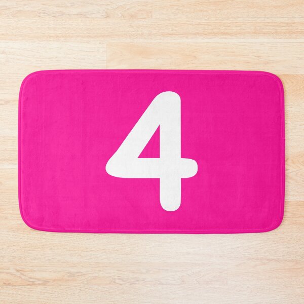 Item preview, Pink Number 4 Four Funny Birthday Gift designed and sold by Shariss.