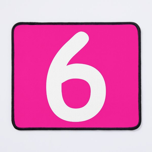 Item preview, Pink Number 6 Six Funny Birthday Gift designed and sold by Shariss.