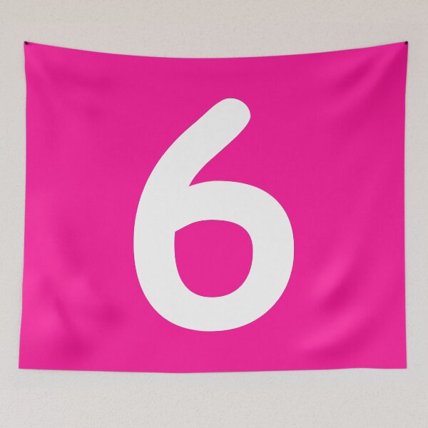 Item preview, Pink Number 6 Six Funny Birthday Gift designed and sold by Shariss.