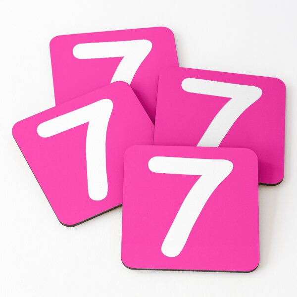 Item preview, Regalo divertido de cumpleaños con el número 7 en color rosa designed and sold by Shariss.