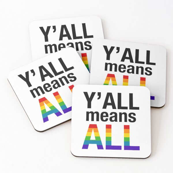 Item preview, Yall Means All LGBTQ+ designed and sold by shopVL.