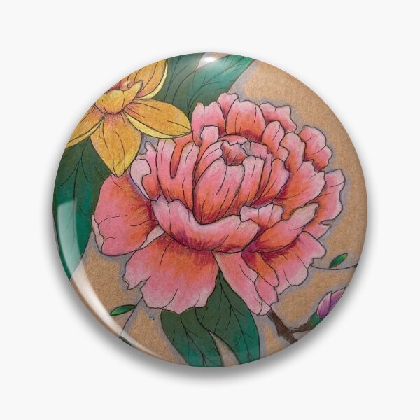 Item preview, Peony and Daffodils designed and sold by JuRoz.