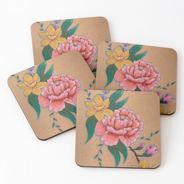 Item preview, Peony and Daffodils designed and sold by JuRoz.