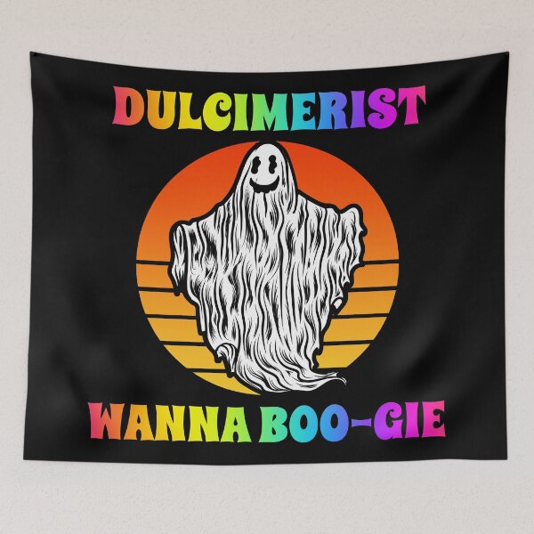 Item preview, Dulcimerist Wanna Boogie Groovy Halloween Party Retro Vintage designed and sold by ojdart.