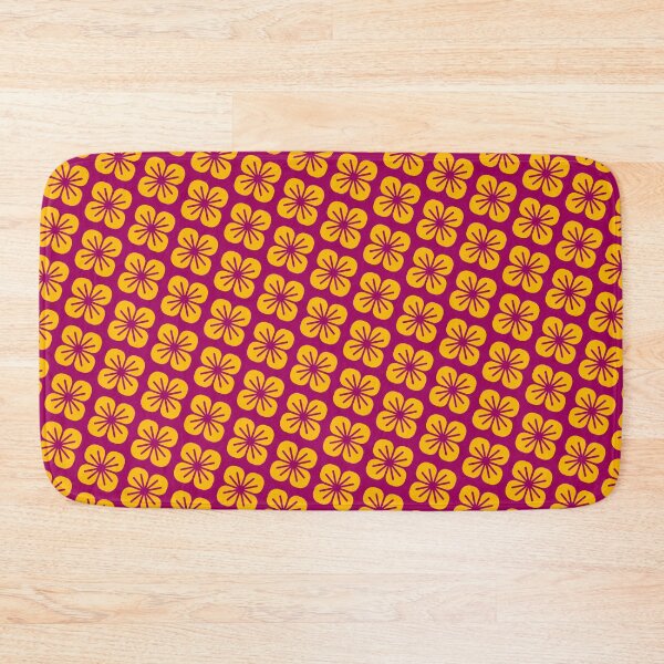 Item preview, Retro Orange flowers designed and sold by Spungezie.