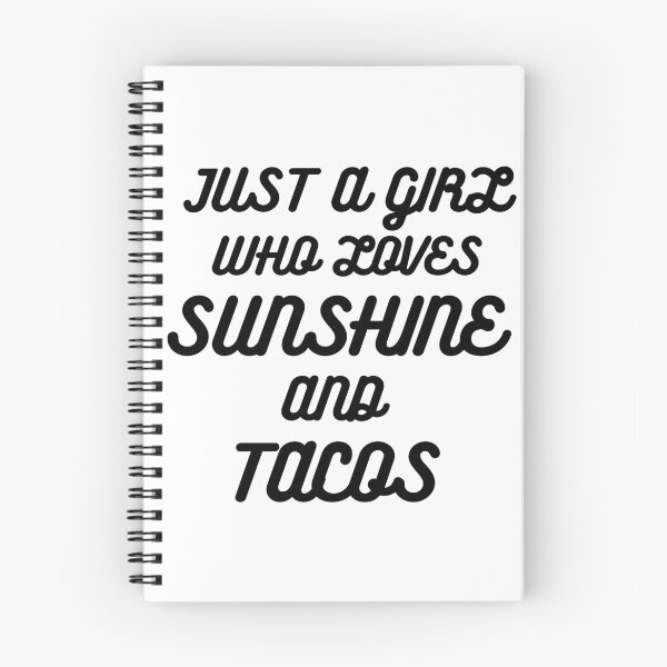 Item preview, Just a girl who loves sunshine and tacos designed and sold by ShirtsByDesign.
