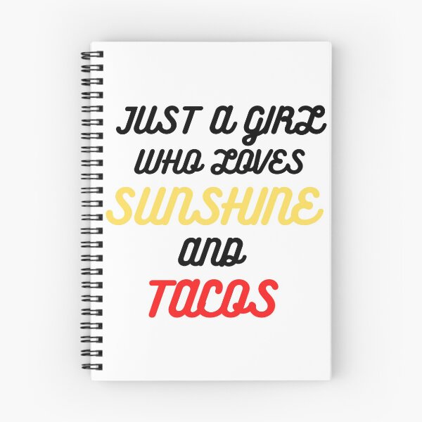 Item preview, Just a girl who loves sunshine and tacos designed and sold by ShirtsByDesign.