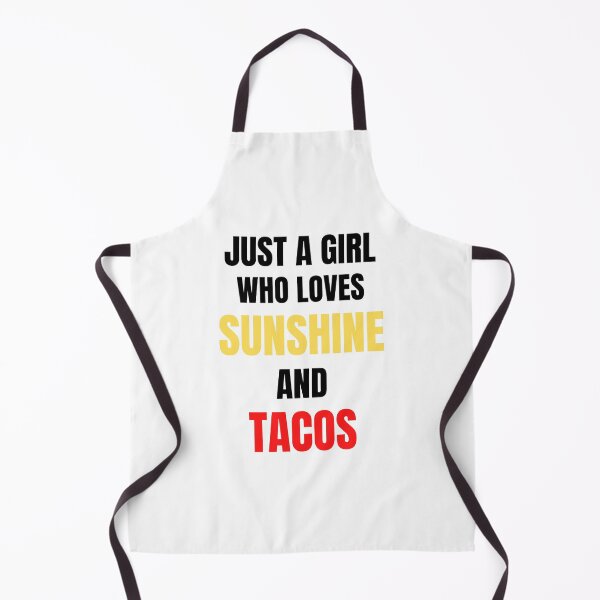 Item preview, Just a girl who loves sunshine and tacos designed and sold by ShirtsByDesign.