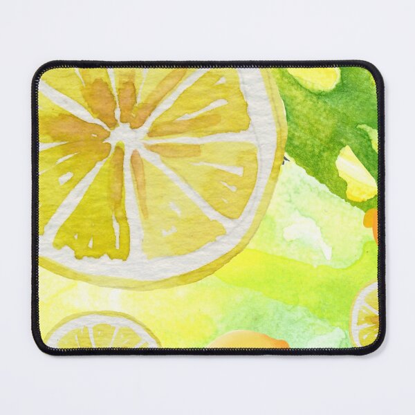 Item preview, Lemon Lime Citrus Art on Abstract Yellow and Green Background (3of4) designed and sold by DzineVine.