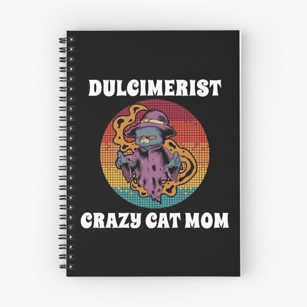 Item preview, Dulcimerist Crazy Cat Mom Groovy Halloween Party Retro Vintage designed and sold by ojdart.
