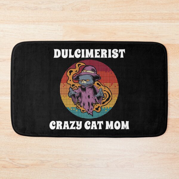 Item preview, Dulcimerist Crazy Cat Mom Groovy Halloween Party Retro Vintage designed and sold by ojdart.