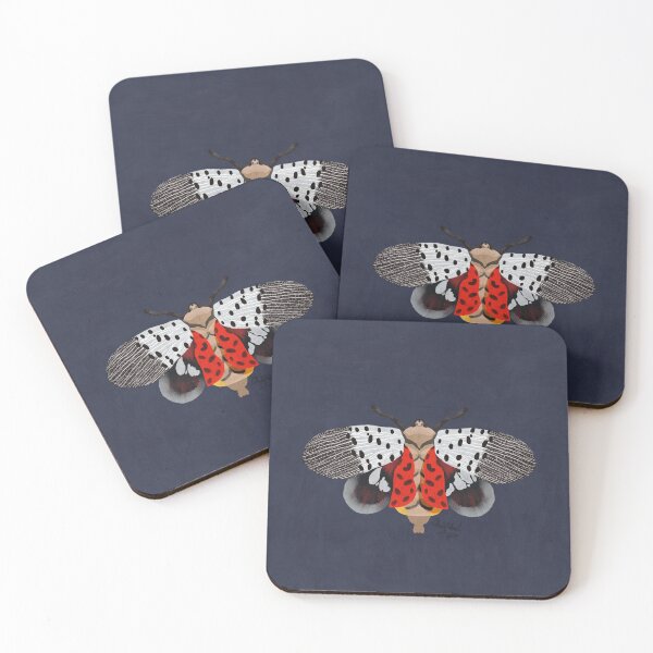Item preview, Spotted Lanternfly Gouache Illustration  designed and sold by christabelco.