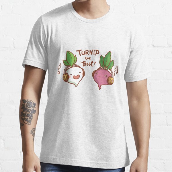 Cool Let Us Turn Up The Beat | Funny Vegetarian Music Essential T-Shirt