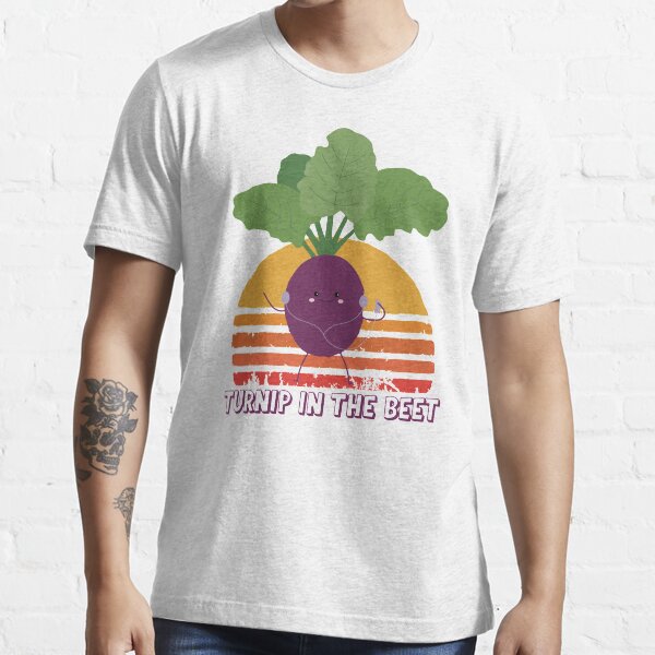 Cool Let Us Turn Up The Beat | Funny Vegetarian Music Essential T-Shirt