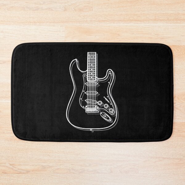 Artikelvorschau, S-Style E-Gitarre Korpus Umriss Dark Theme entworfen und verkauft von nightsworthy.