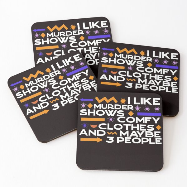 Item preview, I Like Murder Shows Comfy Clothes And Maybe 3 People Retro Design  designed and sold by Norstyle.