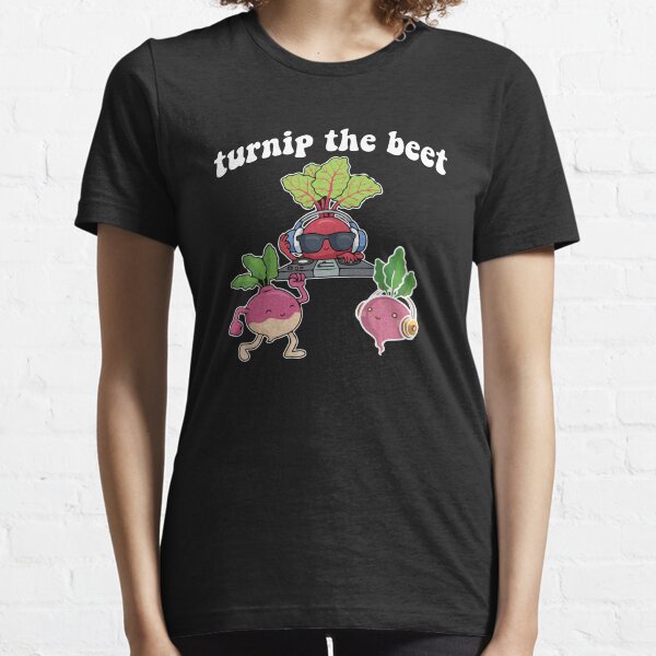 Cool Let Us Turn Up The Beat | Funny Vegetarian Music Essential T-Shirt