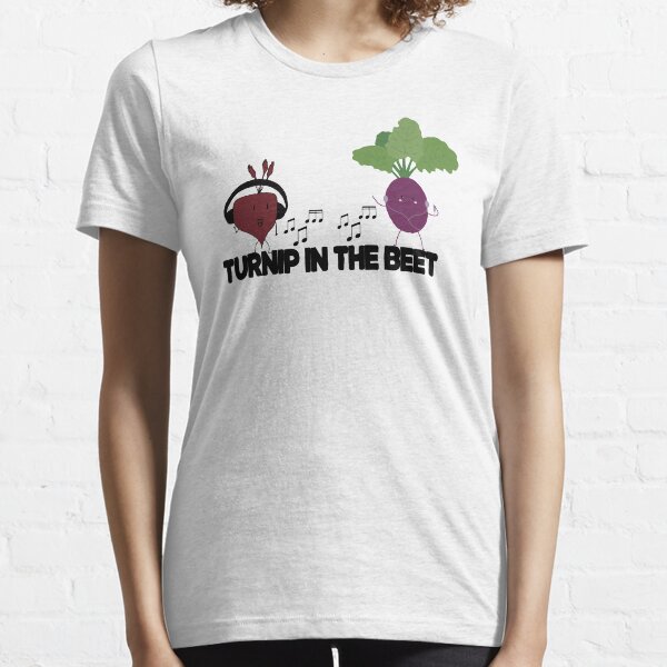 Cool Let Us Turn Up The Beat | Funny Vegetarian Music Essential T-Shirt