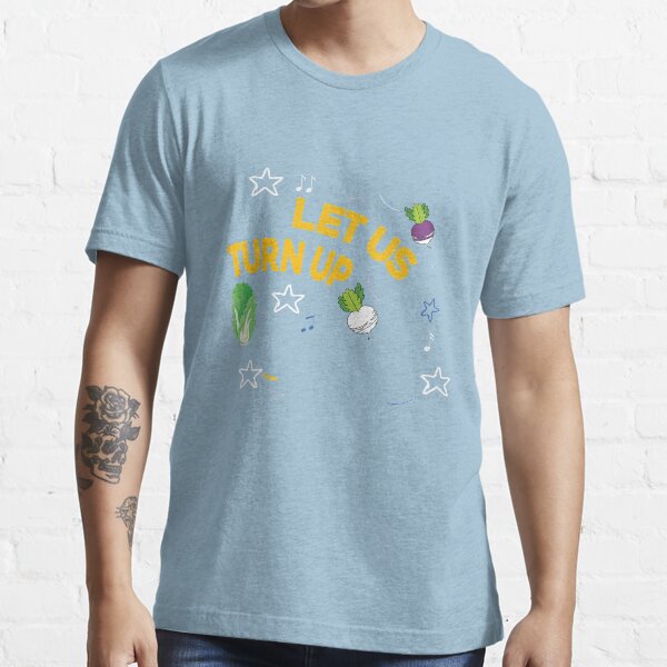 Cool Let Us Turn Up The Beat | Funny Vegetarian Music Essential T-Shirt