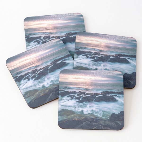 Item preview, Sunset at Coast with Rocks and sea in foreground  designed and sold by Konstantin Kowarsch.