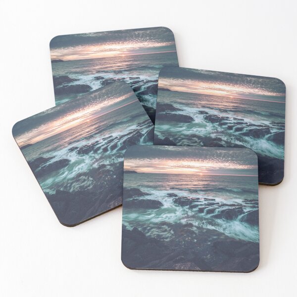 Item preview, Sunset at Coast with Rocks and sea in foreground  designed and sold by Konstantin Kowarsch.