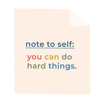 Vorschaubild zum Design Notiz an mich selbst: Du kannst schwere Dinge tun von Plant Kind Thoughts