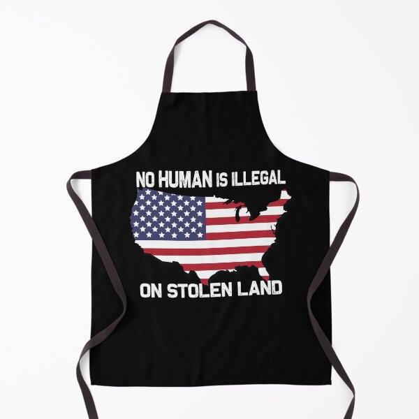 Item preview, No human is illegal on stolen land funny slogan vintage  designed and sold by HStudioPrints.