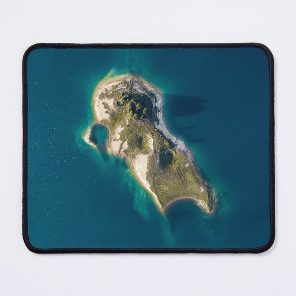 Item preview, Aerial View of an Island in Prozor Rama in Bosnia designed and sold by Konstantin Kowarsch.