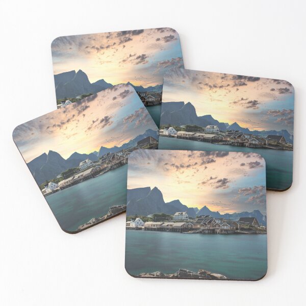 Item preview, sakrisoy fishing village lofoten norway designed and sold by Konstantin Kowarsch.