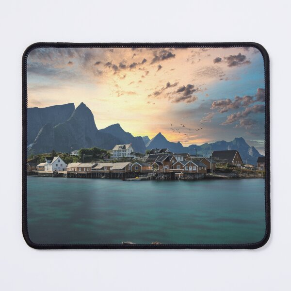 Item preview, sakrisoy fishing village lofoten norway designed and sold by Konstantin Kowarsch.