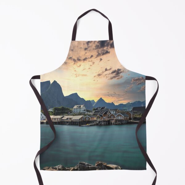 Item preview, sakrisoy fishing village lofoten norway designed and sold by Konstantin Kowarsch.