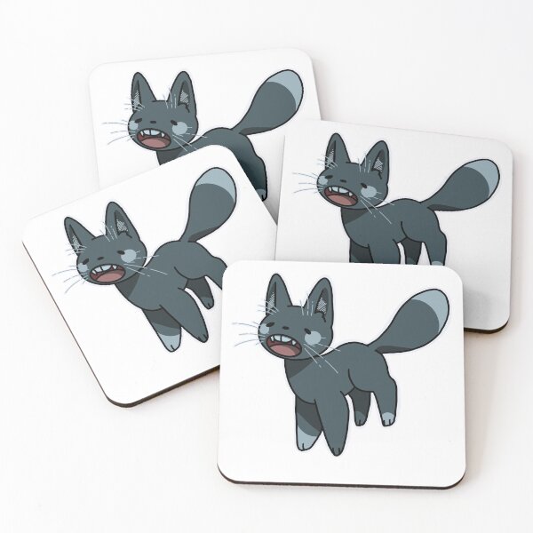 Item preview, Grey cat yelling designed and sold by Cariadd.