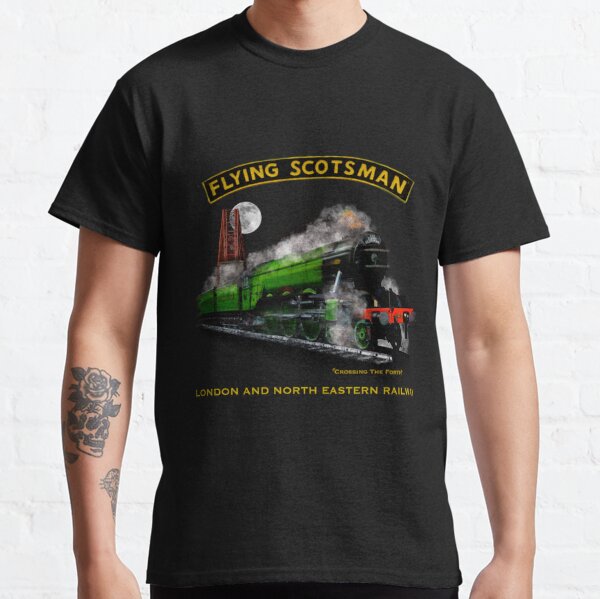 Retro Steam Train T-ShirtLocomotive Model Railway Spotting Enthusiast Gift 